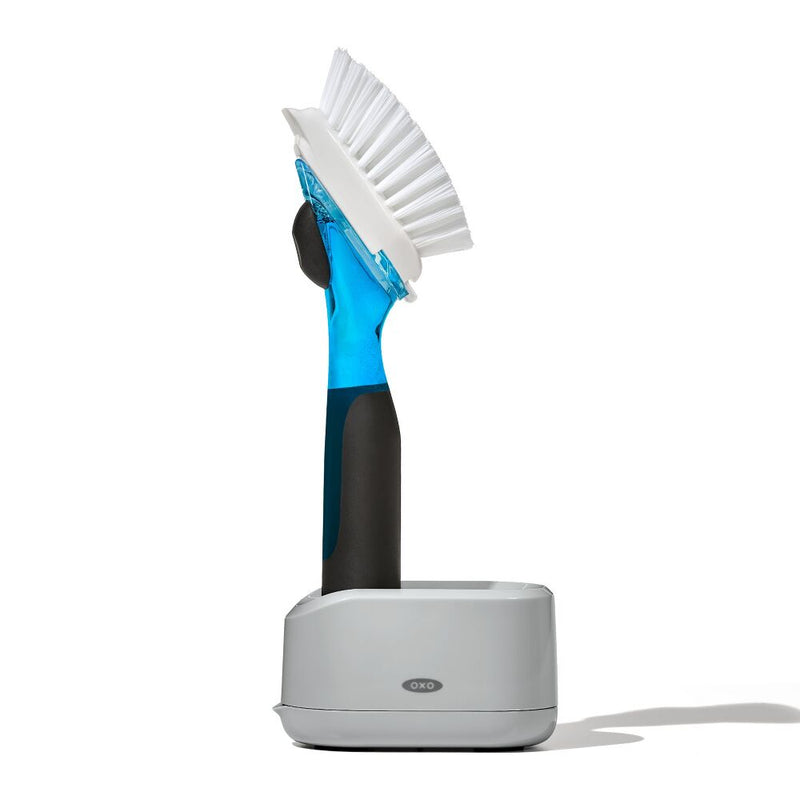 Soap Dispensing Dish Brush Storage Set D1