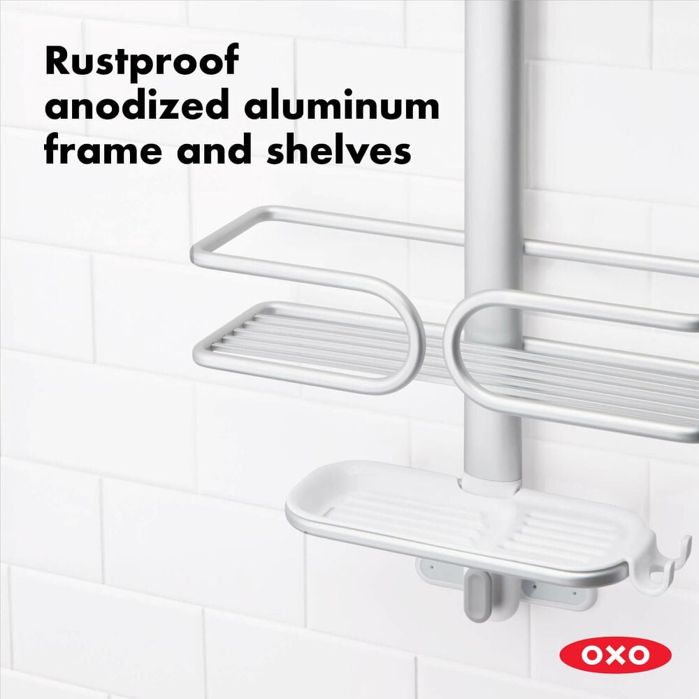 Aluminum 3-Tier Shower Caddy J0
