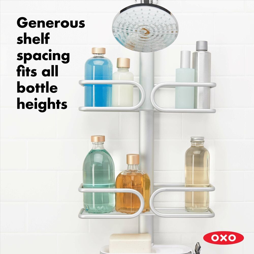 Aluminum 3-Tier Shower Caddy J0