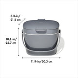 Easy-Clean Compost Bin - 1.75 Gal V9