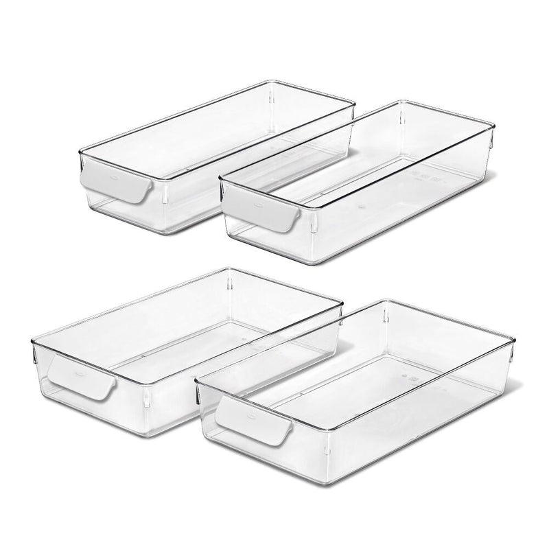 4 Piece Refrigerator Storage Bin Starter Set P3