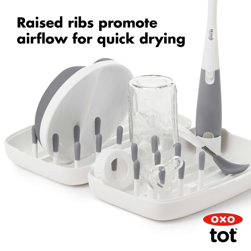 On-the-Go Drying Rack with Bottle Brush P0