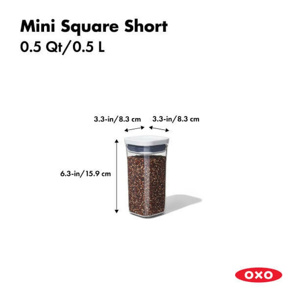 POP Container - Mini Square Short (0.5 Qt.) P8