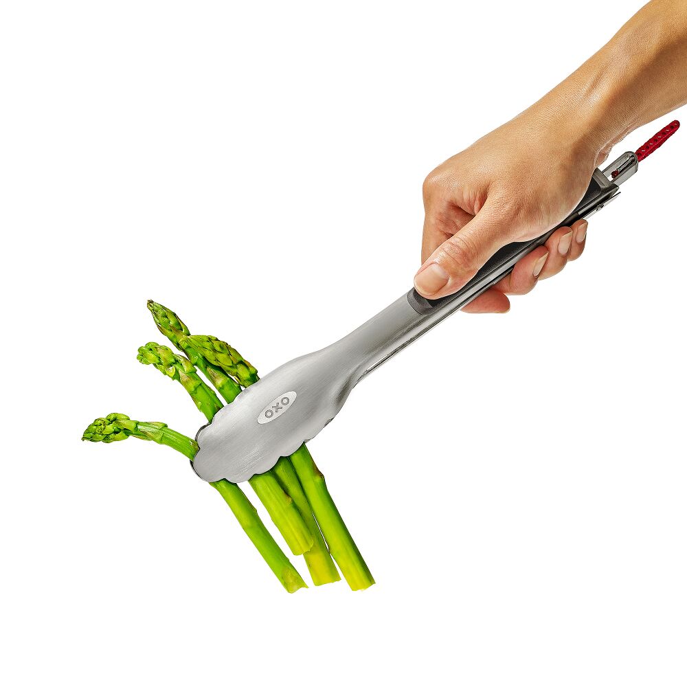 OXO Outdoor 10.5in Camp Stove Tongs with Bottle Opener N3