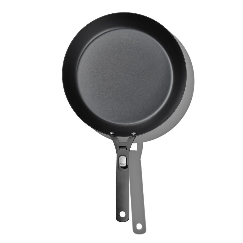 Outdoor 12-inch Carbon Steel Pan with Removable Handle J1
