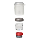 Outdoor Soap Dispensing Dish Brush with Storage Case I7