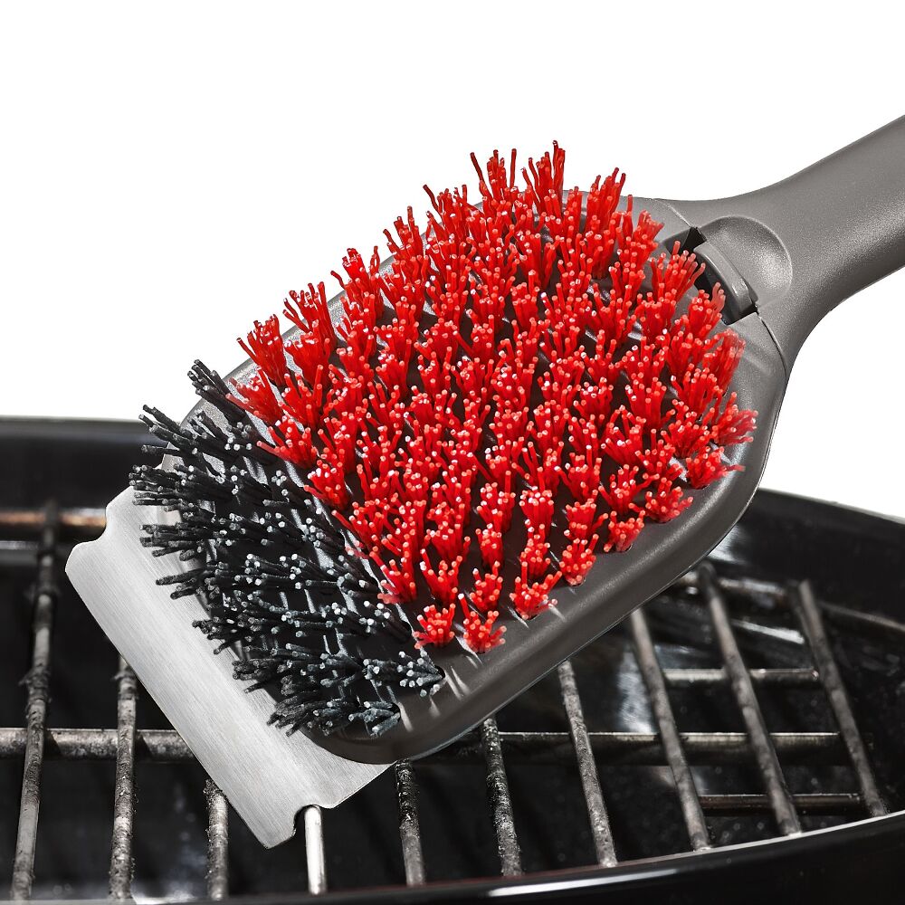 Outdoor Nylon Grill Brush Set of 2 Replacement Heads I6