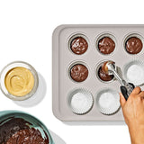 Non-Stick Pro Ceramic Coated Metal Bakeware 12 Cup Muffin Pan J7