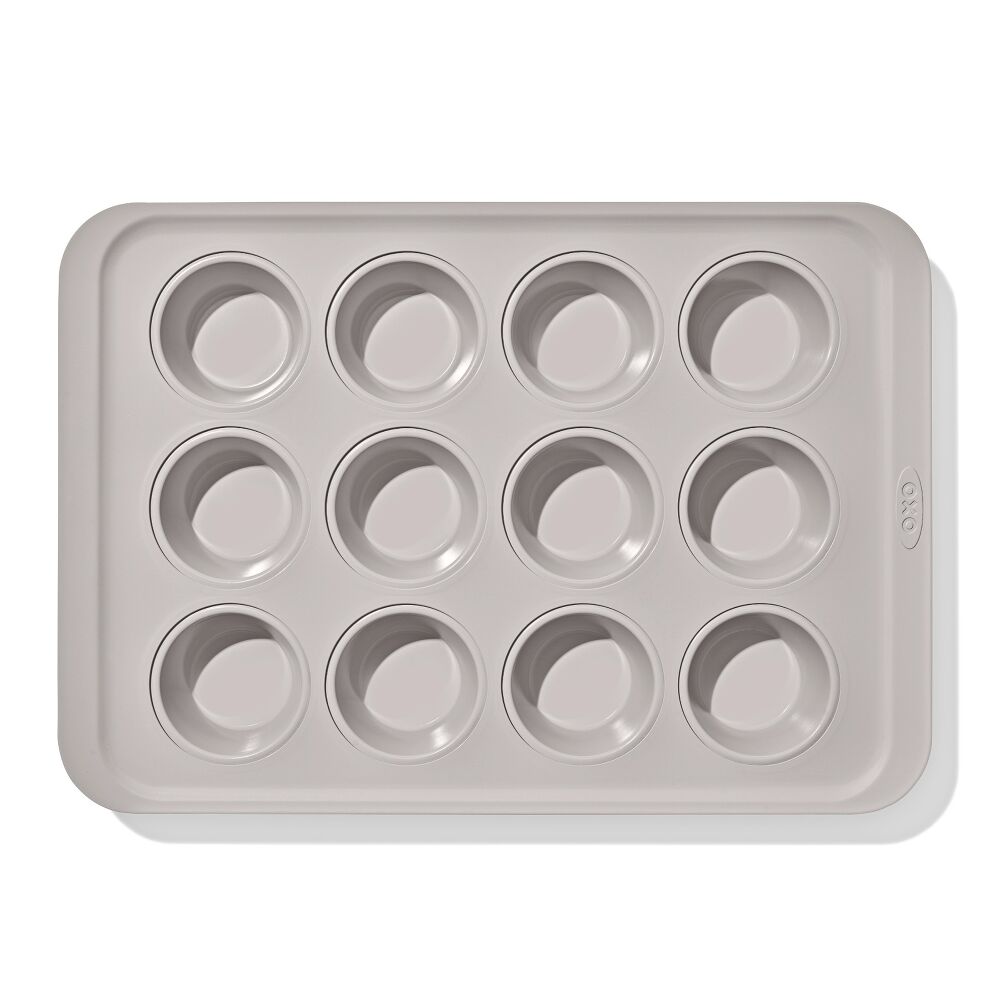 Non-Stick Pro Ceramic Coated Metal Bakeware 12 Cup Muffin Pan J7