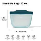 Silicone Reusable Bag - Stand-Up Snack (12 oz) – Lagoon S2