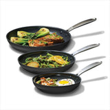 Enhanced Non-Stick 3-Piece Frypan Set — Black N5