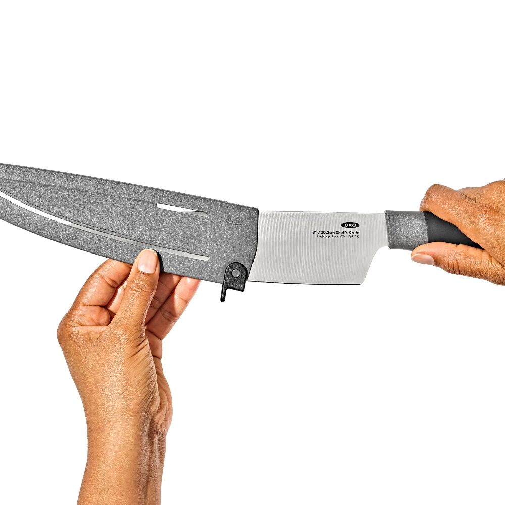 8 in Chefs Knife with Locking Sheath E4
