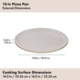 Non-Stick Pro Ceramic Coated Metal Bakeware 15” Pizza Pan D5