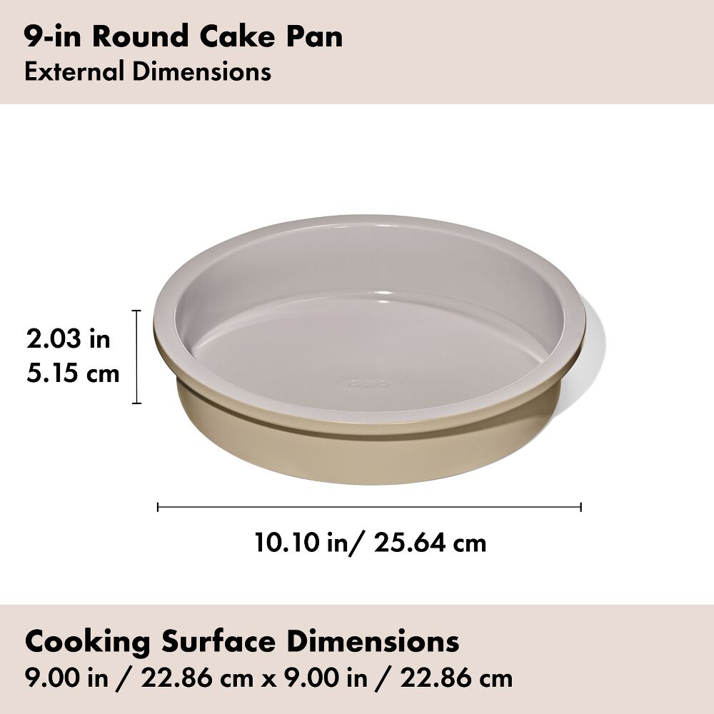 Non-Stick Pro Ceramic Coated Metal Bakeware 9” Round Cake Pan I4