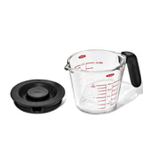 2 Cup Glass Measuring Cup with Lid W0