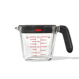 2 Cup Glass Measuring Cup with Lid W0