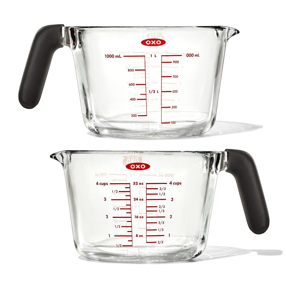 2-Cup and 4-Cup Glass Measuring Cup Set L4