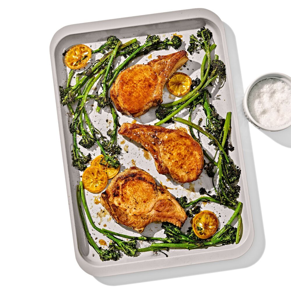 Non-Stick Pro Ceramic Coated Metal Bakeware Half Sheet Pan T6
