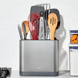 Adjustable Stainless Steel Utensil Holder - Large D4
