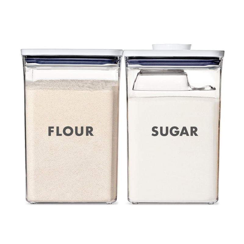 2-Piece Prelabeled POP Container Set with Scoop P9
