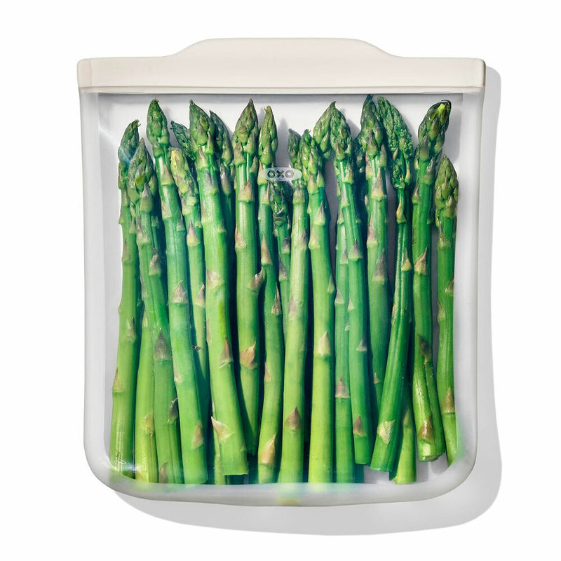 Silicone Reusable Bag - Half Gallon Bag (64 oz) - Oat O1