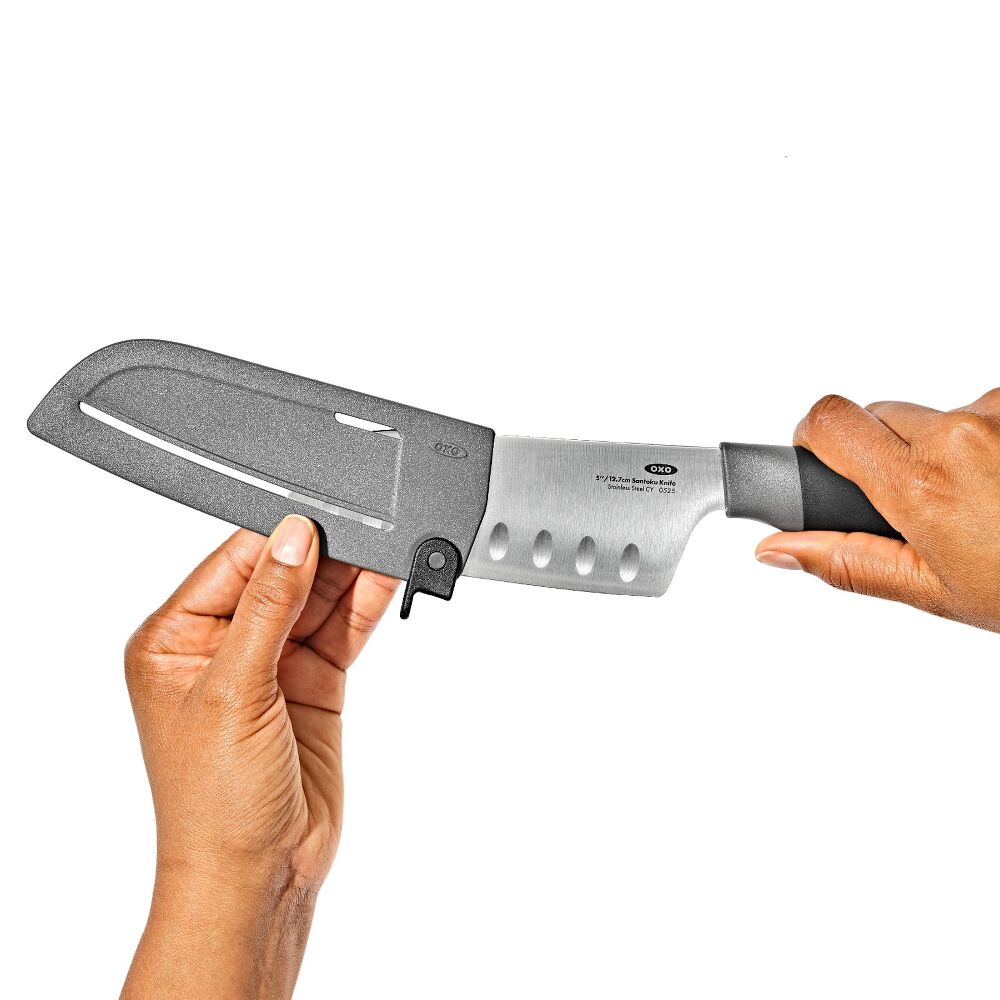 5 in Santoku Knife with Locking Sheath L1