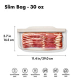 Silicone Reusable Bag - Slim Bag (20 oz) - Oat W7