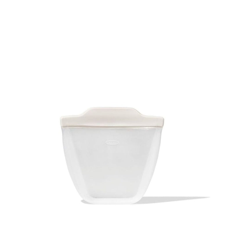 Silicone Reusable Bag - Stand-Up Cup (8 oz) - Oat B1
