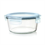 Smart Seal 7-Cup Glass Round Container - Arctic Blue O6