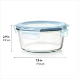 Smart Seal 7-Cup Glass Round Container - Arctic Blue O6