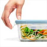 16-Piece Smart Seal Glass Everyday Container Set - Arctic Blue M0