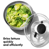 Steel Salad Spinner J8