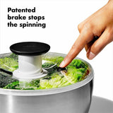 Steel Salad Spinner J8