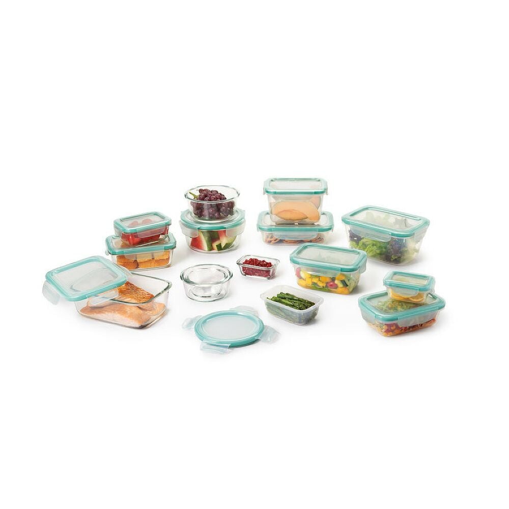 OXO Good Grips 30 Piece Smart Seal Glass & Plastic Container Set R5