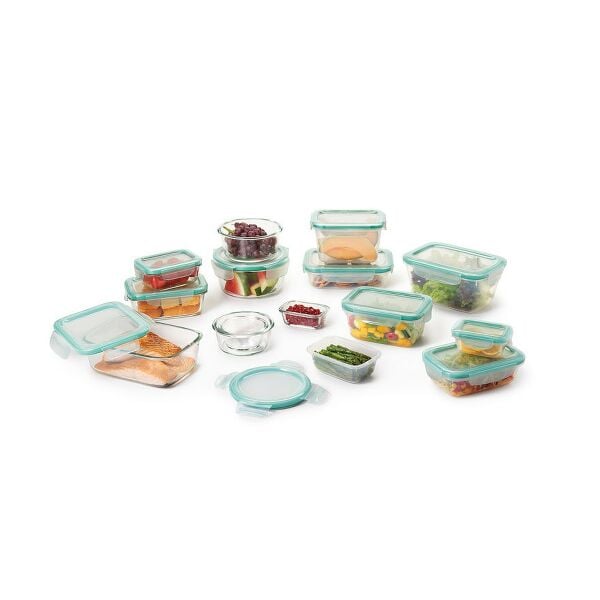 OXO Good Grips 30 Piece Smart Seal Glass & Plastic Container Set R5