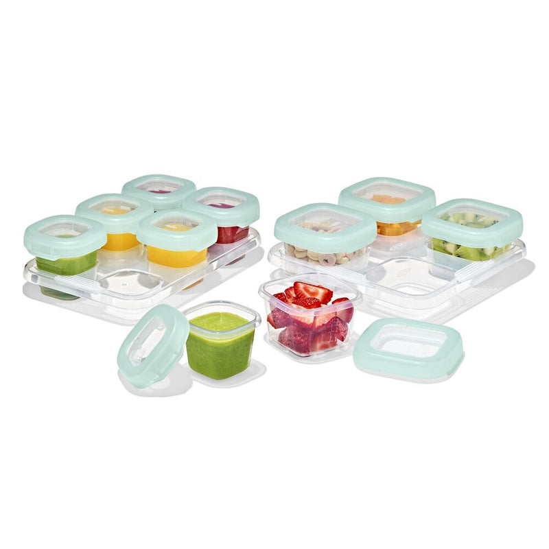 12-Piece Baby Blocks Food Storage Container Set - Opal C8