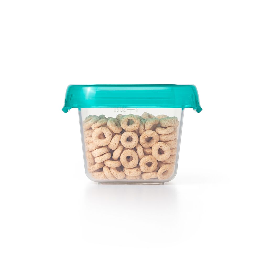 6 oz Baby Blocks™ Plastic Freezer Storage Containers - Tot Teal N2