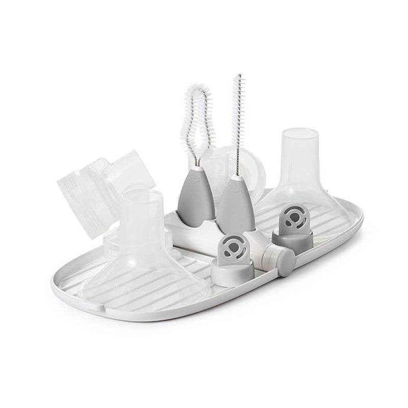 Breast Pump Parts Drying Rack with Detail Brushes D9