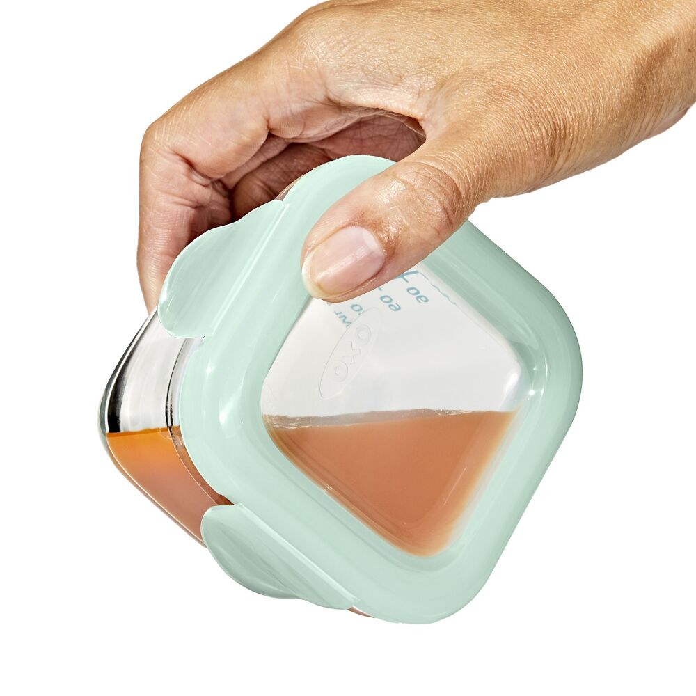 Glass Baby Blocks Food Storage Containers (4 oz) - Opal I3