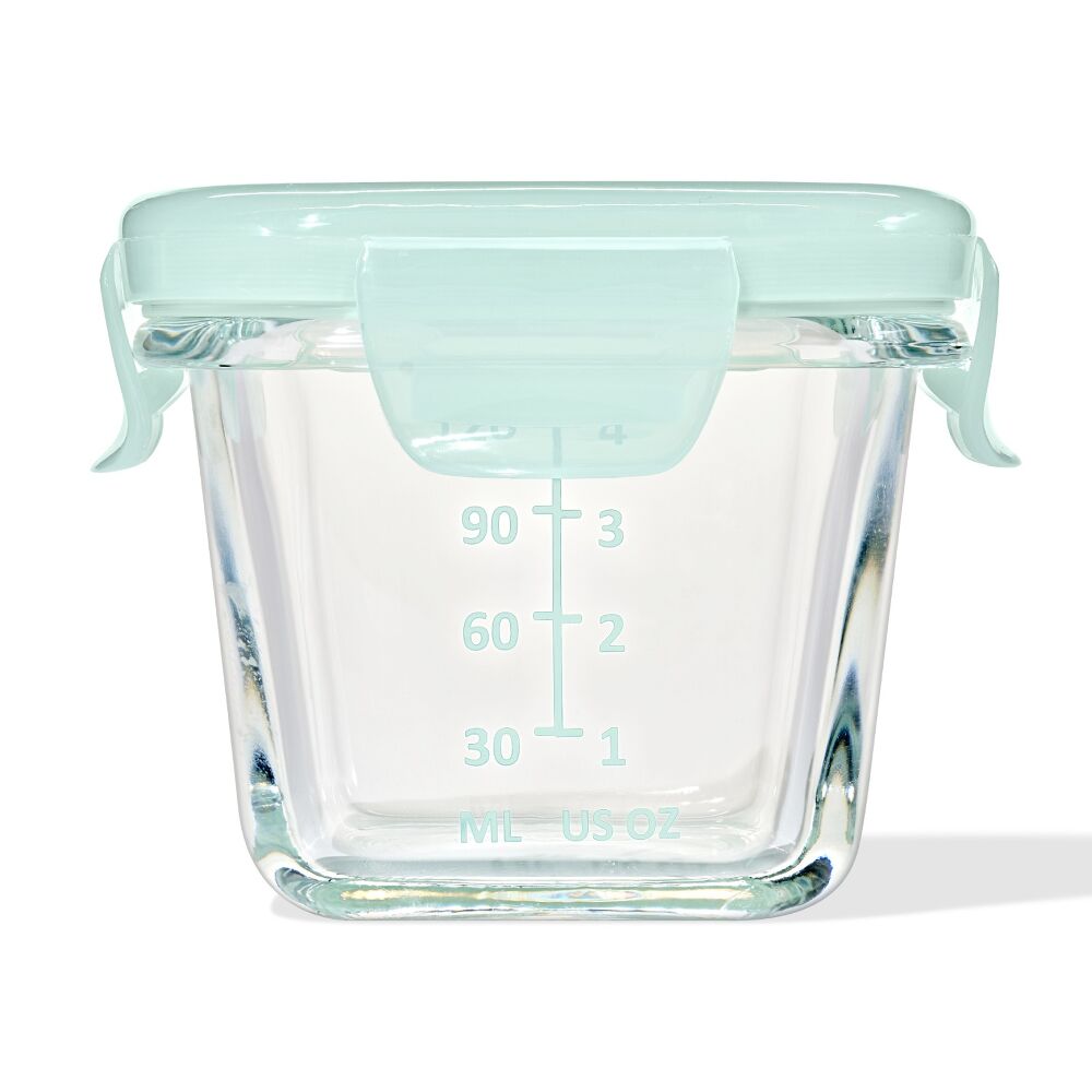 Glass Baby Blocks Food Storage Containers (4 oz) - Opal I3