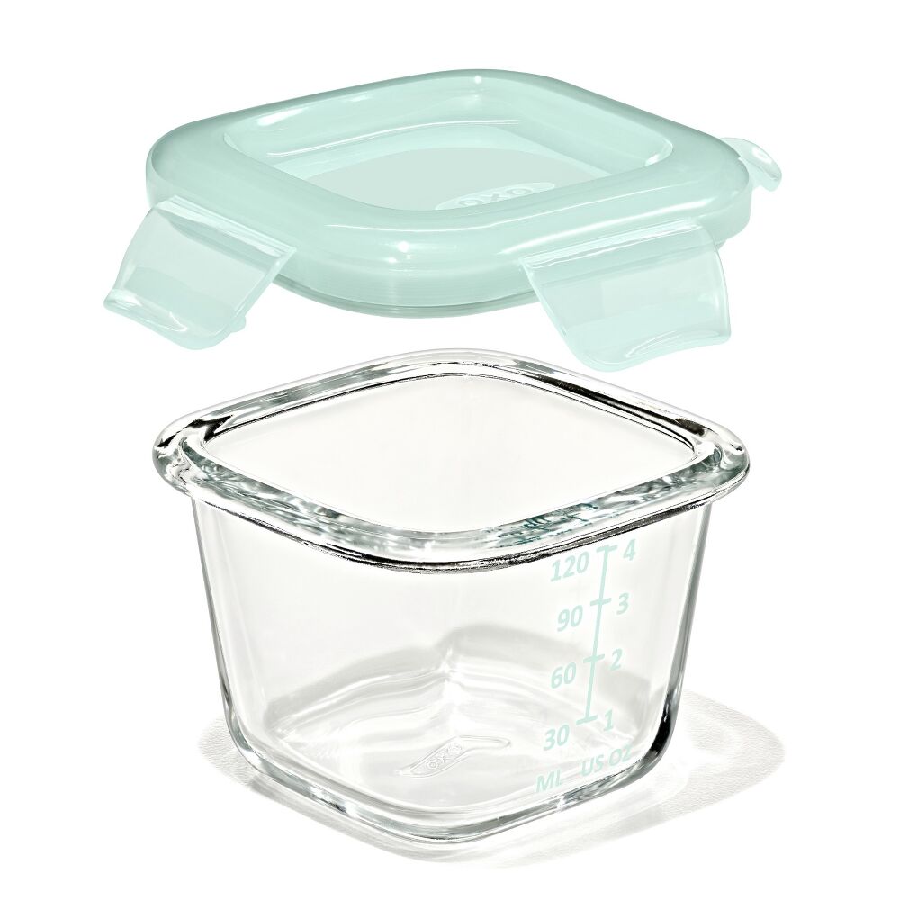 Glass Baby Blocks Food Storage Containers (4 oz) - Opal I3