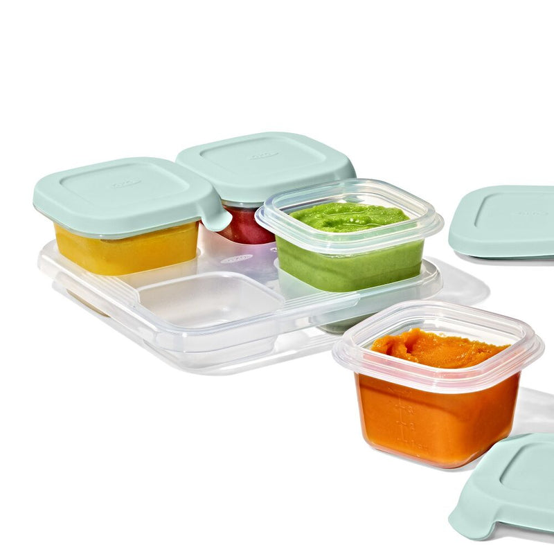 Silicone Baby Blocks Food Storage Containers (4 oz) - Opal R2